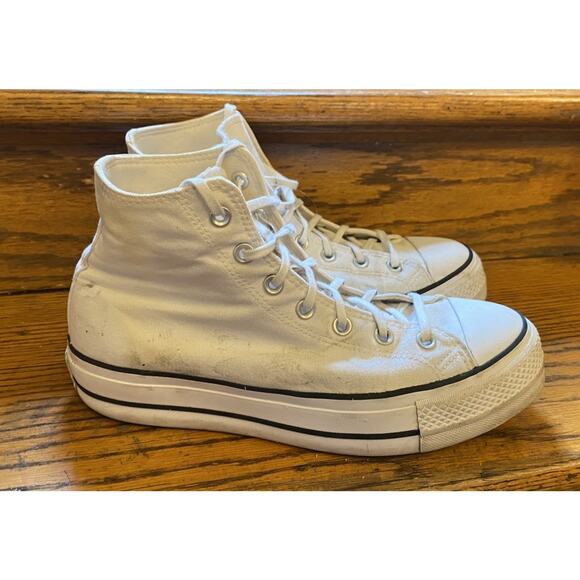 Converse Chuck Taylor All Star Platform High White Women’s 10.5 - Picture 3 of 9